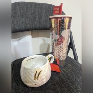 Starbucks Lunar New Year 2024 Limited Edition Collector. Tumbler &Coffee Mug set
